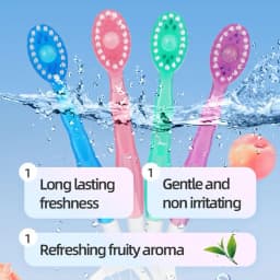 Disposable Toothbrush Exploded Beads Adults Cleaning Toothbrush Portable Tooth Brush With Dental Floss Tongue Scraper for Travel