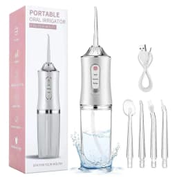 Portable Dental Water Flosser Oral Irrigator USB Rechargeable Water Floss Jet Tooth Pick 4 Tips 220ml Mouth washing machine
