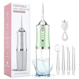 Portable Dental Water Flosser Oral Irrigator USB Rechargeable Water Floss Jet Tooth Pick 4 Tips 220ml Mouth washing machine