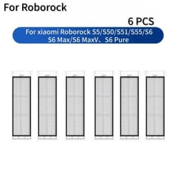 HEPA Filter For Xiaimi Roborock S5 S50 S51 S55 S6 S5 Max S6 MaxV S6 Pure Replacement Filter for Robot Vacuum