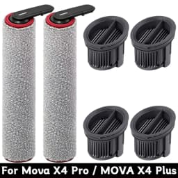 For Mova X4 Pro / MOVA X4 Plus Wet Dry Vacuum Cleaner Accessories Brush Roller And HEPA Filter Replacement Spare Parts