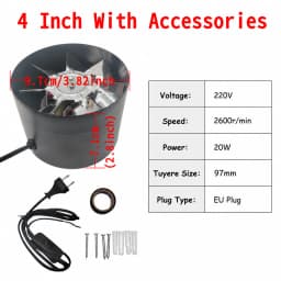 4''6''8'' Pipe Kitchen Toilet Exhaust Fan Louver Exhaust Fan Air Ventilation Ceiling Booster Blower Metal Exhaust Fan