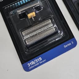 Foil Screen & 31B 31S Razor Head, cutter Blade Fit with Braun old series 3 350 360 370 380 390CC Electric Shaver