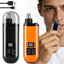 2 In 1 Electric Portable Ear And Nose Hair Trimmer Clipper 2026 Professional Painless Portable Eyebrow For Men nose hair