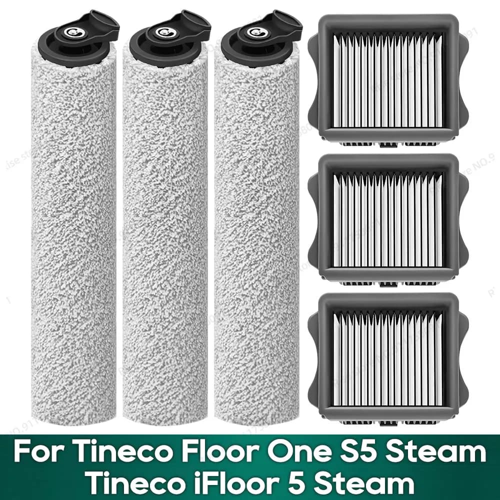 Compatible for Tineco Floor One S5 Steam / ( Tineco iFloor 5 Steam )Accessories Roller Brush Filter Replacement Parts