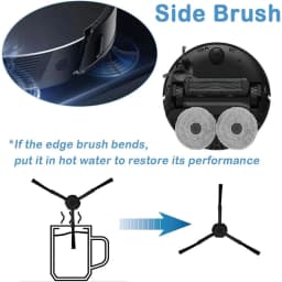 Spare Parts For JONR P20 PRO/T5 Pro Robot Vacuum Cleaner, Main Side Brush Hepa Filter Mop Cloth Mop Pad Dust Bag Replacement