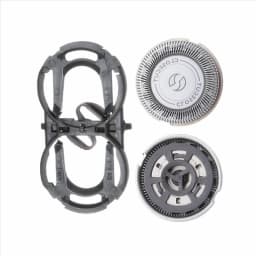 N-ABZD Stainless Steel Universal Razor Blades Shaving Heads with ABS Mount Holder Kit Replacement for Philips PQ182 PQ183 PQ206