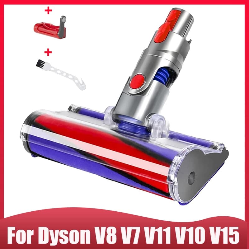 For Dyson V8 V7 V11 V10 V15 Vacuum Cleaner Soft Roller Brush Replacement Part, Motorized Floor Brush Head For Hard Wood Floor