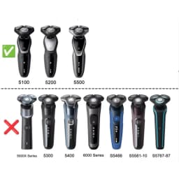 Whole Set SH50 Shaver Head Replacement for Philips Norelco Series 5000 S5570 S5420 S5090 S5013 S5340 S5110 S5008 S5079