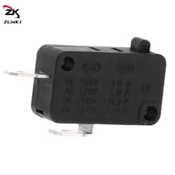 (ZYDD01) 5Pcs KW1-103 Microwave Oven Door Micro Switch 16A 250V 2 Pins Fit For Microwave Washing Machine (Normally Close)