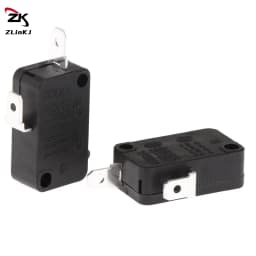 (ZYDD01) 5Pcs KW1-103 Microwave Oven Door Micro Switch 16A 250V 2 Pins Fit For Microwave Washing Machine (Normally Close)