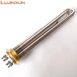 LUJINXUN Electric Heating Element with Probe 1 1/4" 1 1/2" 2" Immersion Heater Tube 220V Tubular Booster 3KW 4.5KW 6KW 9KW 12KW