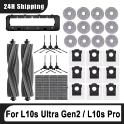 Dreame L10s Ultra Gen2 / L10s Pro Ultra HeatMain Side Brush HEPA Filter Mop Dust Bag Vacuum Cleaner Replacement Accessories