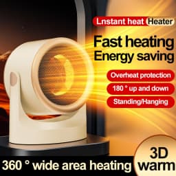 Desktop Heater Dormitory Mini Quick Heating Silent Energy Efficient Household Hot Air Blower Appliances Room Warmer For Office 