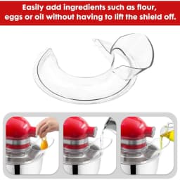 Pouring Shield and Mixers Bowl Covers Fits for KitchenAid 4.5-5 Quart Tilt-Head Stand Mixers Secure Splatter Guard Lids