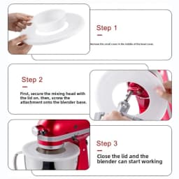 Pouring Shield and Mixers Bowl Covers Fits for KitchenAid 4.5-5 Quart Tilt-Head Stand Mixers Secure Splatter Guard Lids