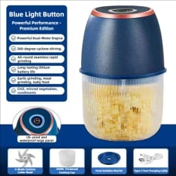 TINSOL 350ML Food Chopper Electric Meat Grinder Garlic Masher USB Multifunction Slicer Blender Kitchen Food Processor