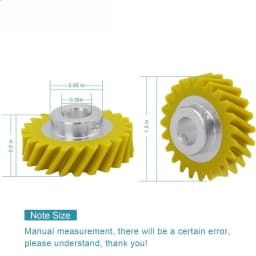 2Pcs Mixer Worm Gear W10112253 for KitchenAid Mixers Gear Replace Parts