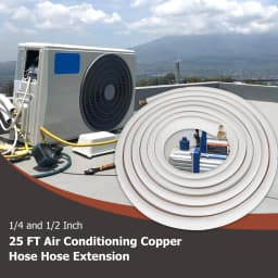 New 3m Insulated Copper Aluminum Connecting Pipe 1/4'' 3/8'' Air Conditioner Pipes Fittings Pair Coil Tube Split Line Wire Set A