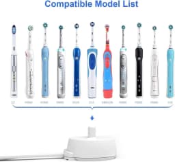 KVIFO Charger Base Fit for Oral B Electric Toothbrush iO Series 3 4 5 6 1000/3000/5000/7000 Waterproof Inductive Charging Base