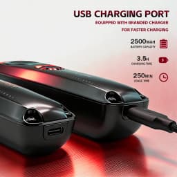 VGR Hair Clippers Professional Hair Trimmer Barber Clippers 11000 RPM Hair Cutting Machine Vector Motor Trimmer for Men V-668