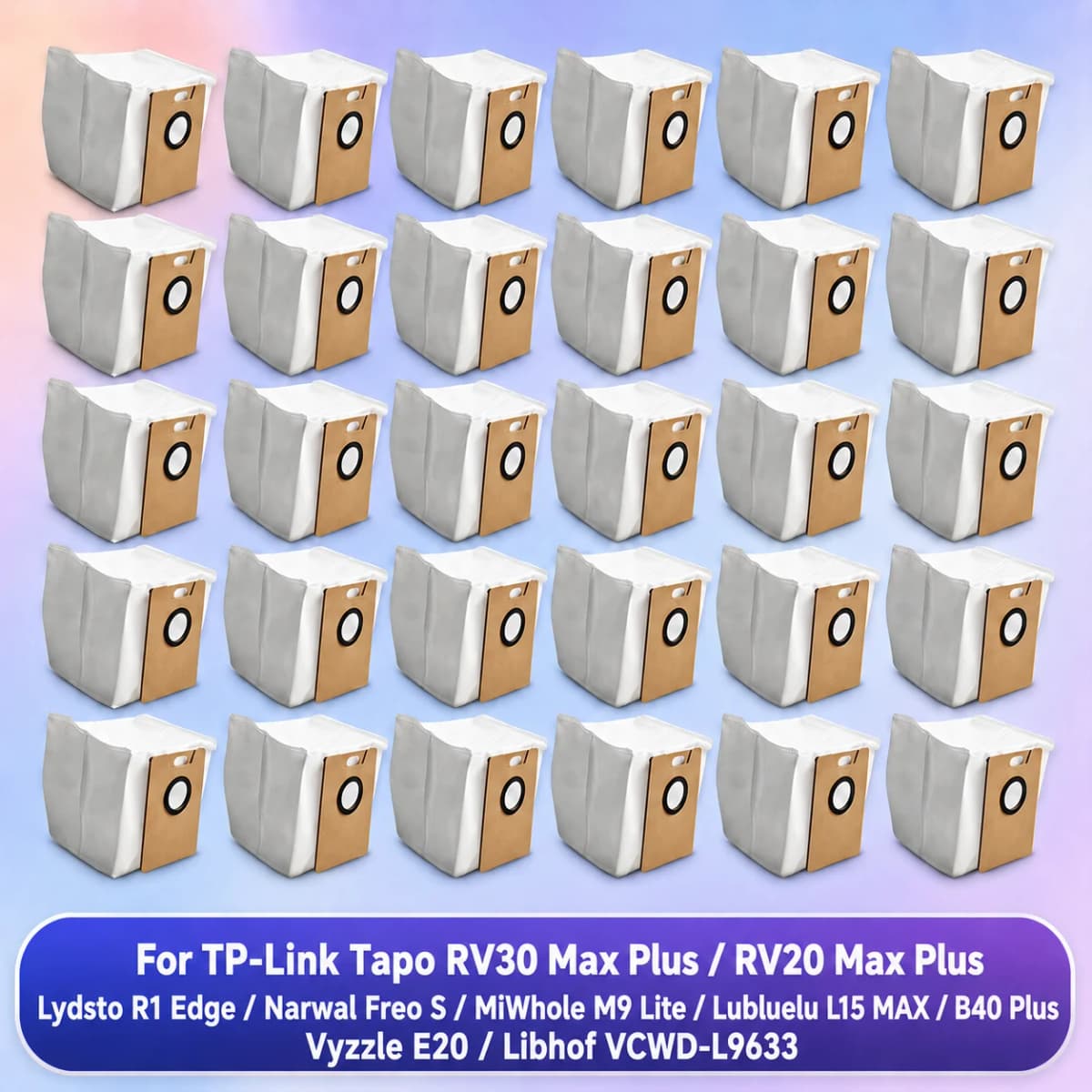 Dust Bag Fit For TP-Link Tapo RV30 Max Plus/RV20 Max Plus, Vyzzle E20, MiWhole M9 Lite, Lubluelu B40 Plus/L15 MAX, NARWAL Freo S