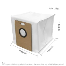 Dust Bag Fit For TP-Link Tapo RV30 Max Plus/RV20 Max Plus, Vyzzle E20, MiWhole M9 Lite, Lubluelu B40 Plus/L15 MAX, NARWAL Freo S