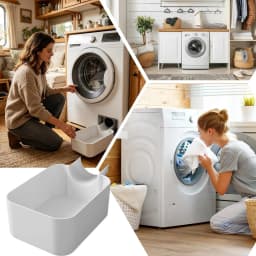 1pc Washing Machine Drain Tray Water Catcher Basin Front Load Washer Pump Filter Drip Pan Cleaning Tool For LG Samsung