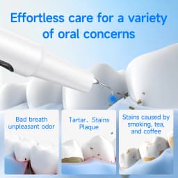 800MP Visible Electric Teeth Cleaner Ultrasonic Dental Scaler Plaque Tartar Calculus Remover for Teeth Whitening Deep Cleaning