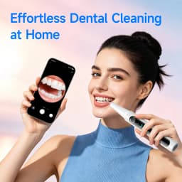 800MP Visible Electric Teeth Cleaner Ultrasonic Dental Scaler Plaque Tartar Calculus Remover for Teeth Whitening Deep Cleaning