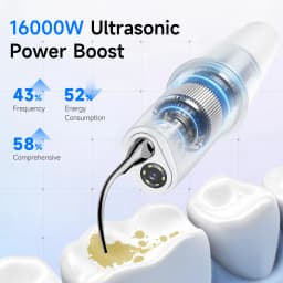800MP Visible Electric Teeth Cleaner Ultrasonic Dental Scaler Plaque Tartar Calculus Remover for Teeth Whitening Deep Cleaning