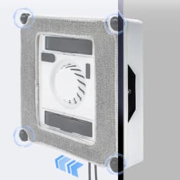 Glass Cleaning Mops For ABIR WD8 Window Cleaner Robot,21x21cm Washable Clothes Rags for Washing Windows Glass Thick Mopping