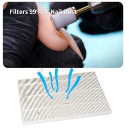 Replacement Filter for 120W Brushless Nail Dust Collector Extractor Nail Vacuum Cleaner Accessories