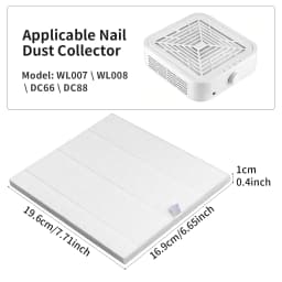 Replacement Filter for 120W Brushless Nail Dust Collector Extractor Nail Vacuum Cleaner Accessories