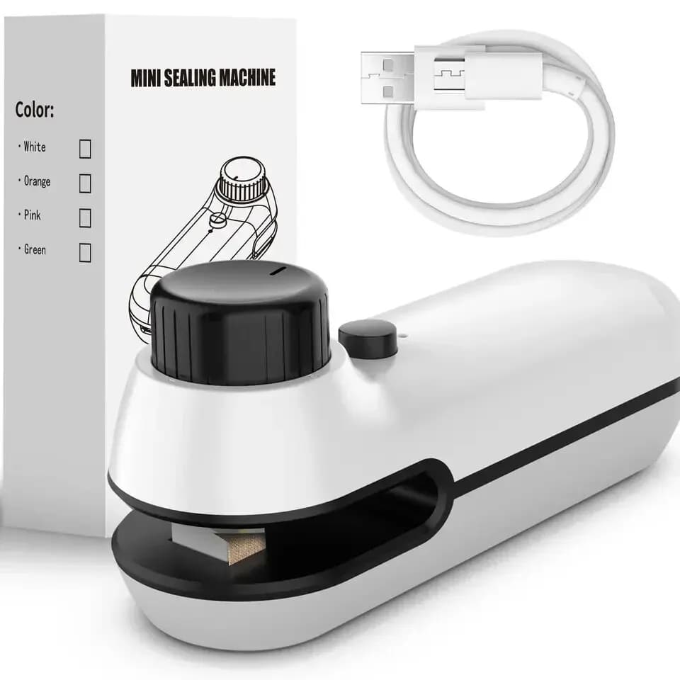Rechargable USB 2 In 1 Bag Mini Heat Sealer Storage Bag Plastic Package Snack Sealer Clip Bag Handheld Heat Sealer Bag 2026