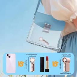 Handheld Mini Fan 5 Speed Adjust Type C Rechargeable Portable Fan Digital Display Desktop Fan Outdoor Use