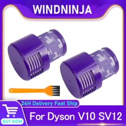 HEPA Filter For Dyson V10 SV12 Robot Vaccum Cleaner Washable Filter Replacement Accessories Home Cleaning Reusable Spare Parts