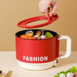 Mini Electric Cooker Portable Rapid Heat Hot Pot for Noodles Soup Steak - Easy Operation Camping Electric Pot