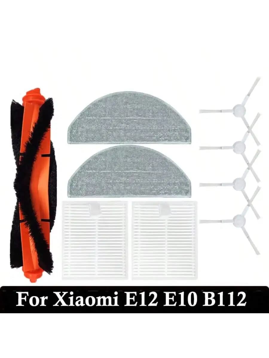 For Xiaomi Vacuum Cleaner S20 E12 E10 B112 Sweeping Robot Vacuum Cleaner Main Brush Side Brush Mop Cloth HEPA Filter Spare Parts