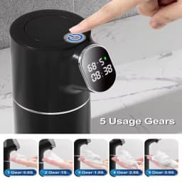 Mi Automatic LED Liquid Foam Soap Dispenser 5 Adjustable Levels Rechargeable Soap Device Can Wall Mount for Bathroom Kitch