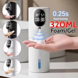 Mi Automatic LED Liquid Foam Soap Dispenser 5 Adjustable Levels Rechargeable Soap Device Can Wall Mount for Bathroom Kitch