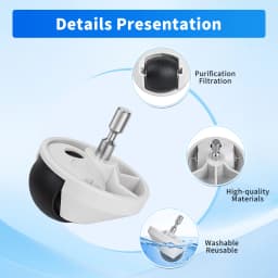 Casters Front Wheel for Xiaomi 1S 1C For Roborock S5 S50 S6 S60 S5Max S6Maxv Pure Robotic Vacuum Stable Anti Shake Wheel Parts