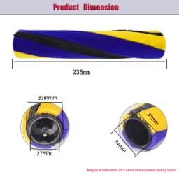 Wheels Plush Strips Soft Roller Brush Bar for Dyson Gen5 V8 Slim V10 Slim V12 Detect Slim V15S V15 Detect Slim Vacuums Part