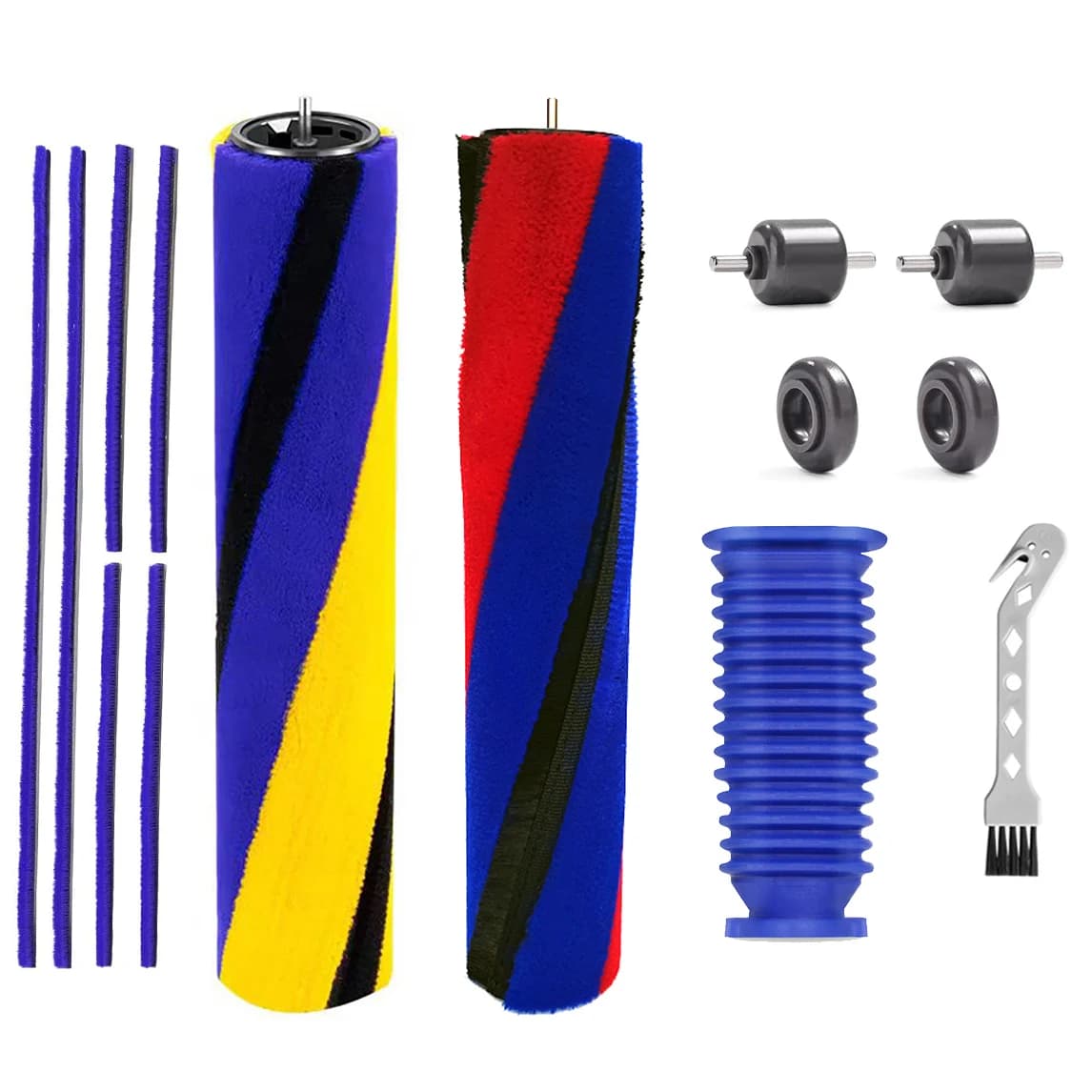 Wheels Plush Strips Soft Roller Brush Bar for Dyson Gen5 V8 Slim V10 Slim V12 Detect Slim V15S V15 Detect Slim Vacuums Part