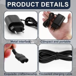 LISI 12V Charger Fit for Braun Series 3 5 7 9 1 3040s 310s 340S 5018s 5190cc 5040s 740S 7865 9290cc 9095cc Electric Shaver
