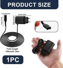 LISI 12V Charger Fit for Braun Series 3 5 7 9 1 3040s 310s 340S 5018s 5190cc 5040s 740S 7865 9290cc 9095cc Electric Shaver
