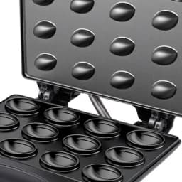 Electric 12-Hole Walnut Cake Waffle Maker with Nuts Kitchen Biscuit Maker for Baking Business - Non-Stick Surface