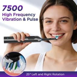 New Rotating Electric Toothbrush,5 Modes Rechargeable Timing Electric Toothbrush,Home Cleaning Teeth,4 Replaceable Brush Heads