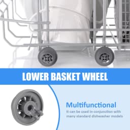 4PCS Dishwasher Basket Wheels For Bosch For Neff For Siemens Dishwasher Lower Bottom Rollers Dishwasher Wheels Spare Parts