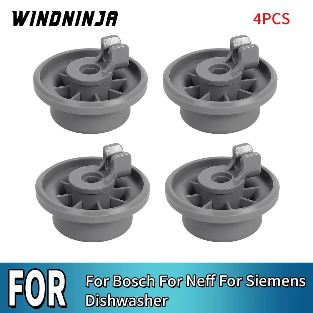 4PCS Dishwasher Basket Wheels For Bosch For Neff For Siemens Dishwasher Lower Bottom Rollers Dishwasher Wheels Spare Parts